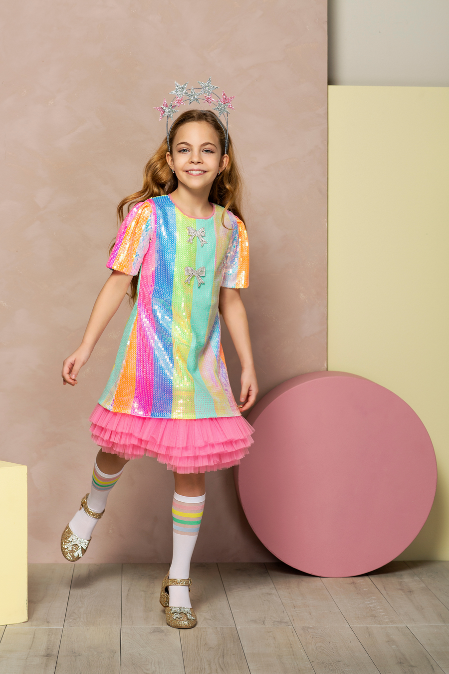 Rainbow Multicolored Dress